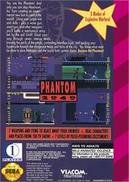Box back cover for Phantom 2040 on the Sega Game Gear.